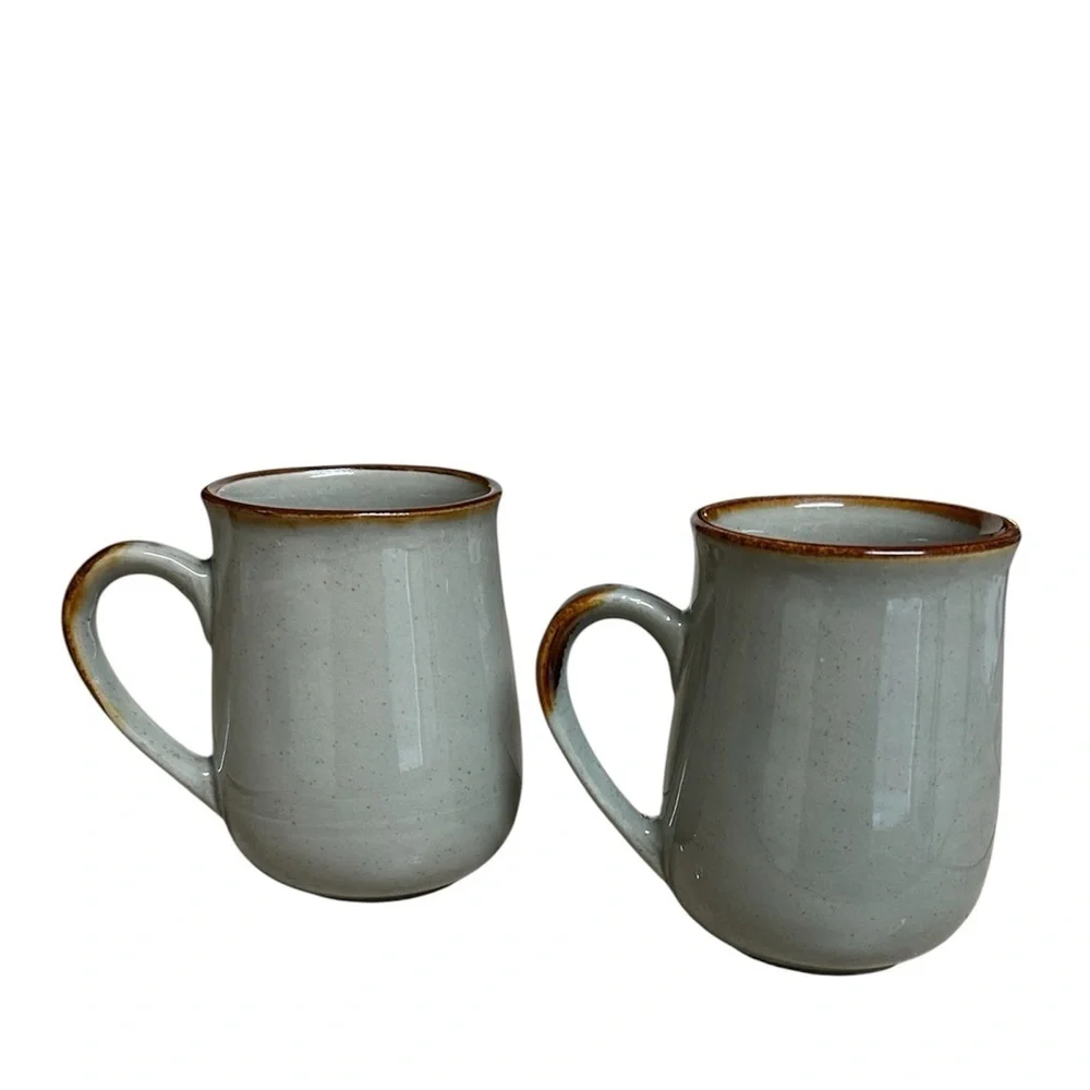 Vintage 70’s Otagiri Mug Set Of 2 Stoneware Japan Coffee Tea Boho